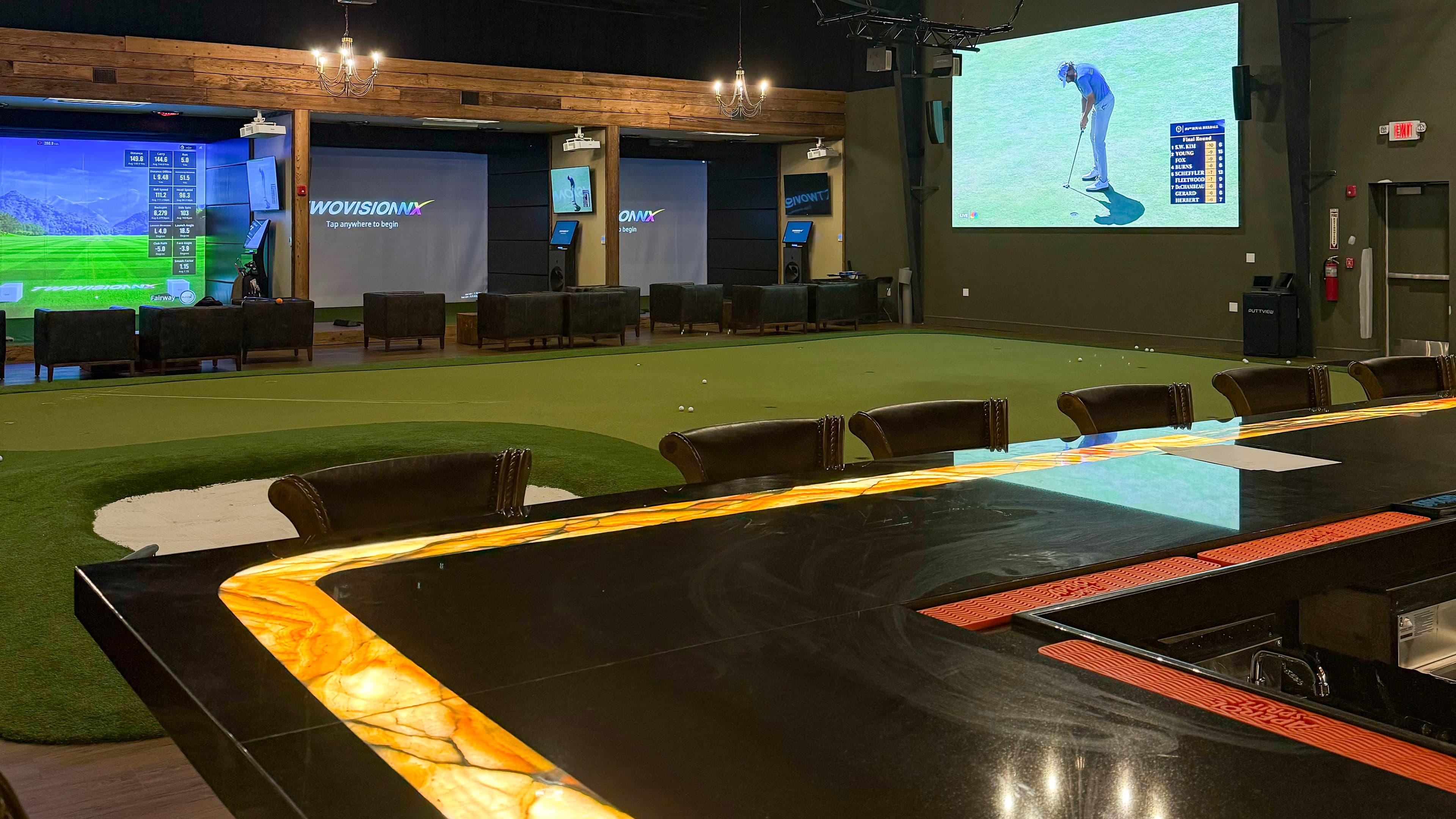 Fire Golf Club interior